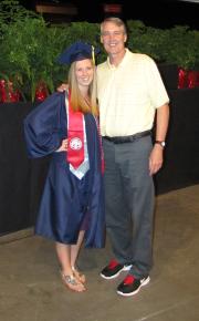 Allyson Tallman UofA graduation photo.